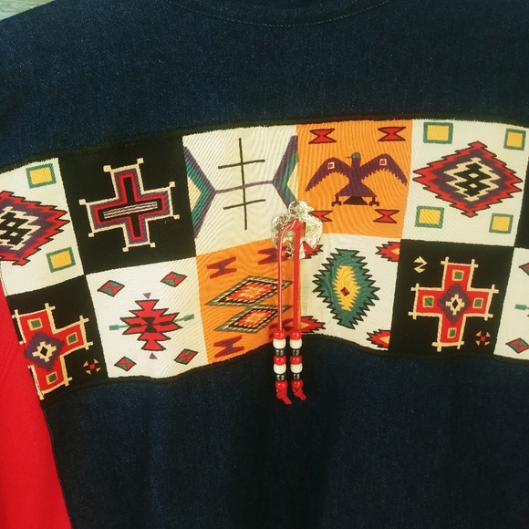VTG Aztec Native American Jacket Southwestern - Picture 4 of 8